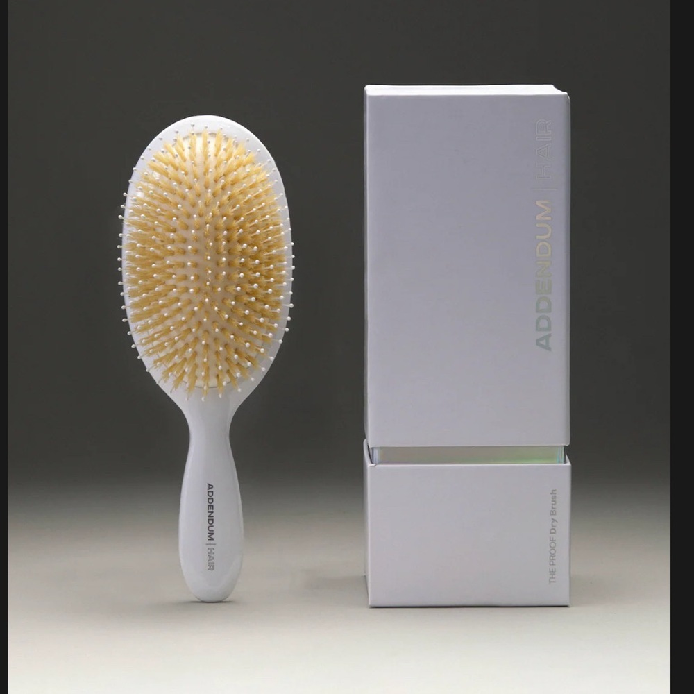 New Sealed The Proof Dry Hair Brush By Addendum Boar Bristle Extension Safe